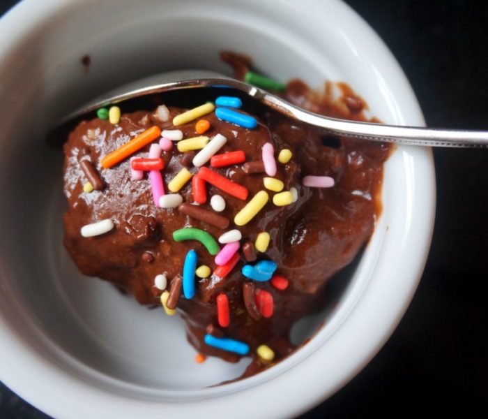 rainbow sprinkles on ice cream